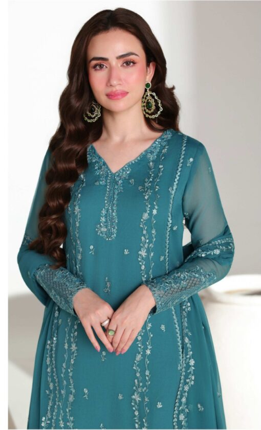Azure Teal Affair Ensemble Festive Dress in the USA 